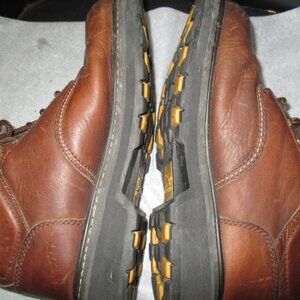 Leor Men's Leather Boots Size 7 1/2 Brown Lace Up Wide Width Boots